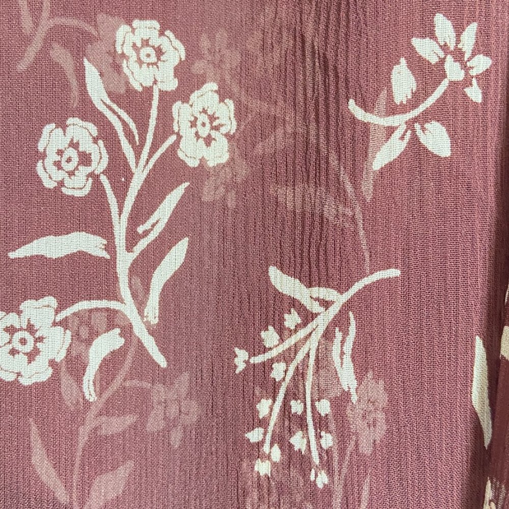 New No Tags Nili Lotan Silk Floral Blouse Size M Color Brow/Ivory - Picture 6 of 8